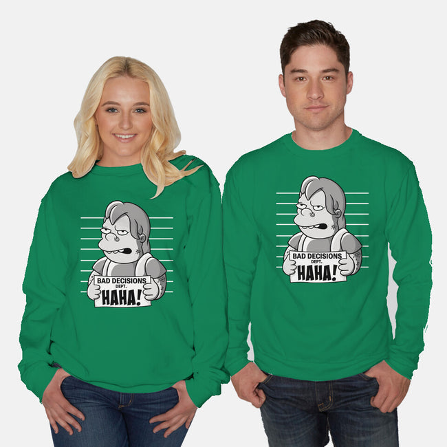 Bad Decisions Dept-Unisex-Crew Neck-Sweatshirt-leepianti