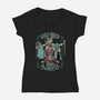 Wizard Force-Womens-V-Neck-Tee-pigboom