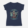 Wizard Force-Womens-V-Neck-Tee-pigboom