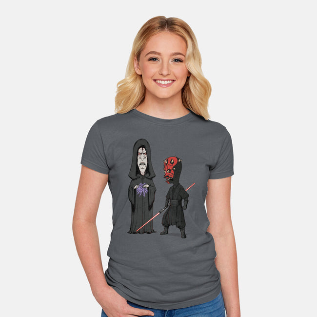 Stupid Darkside-Womens-Fitted-Tee-pigboom