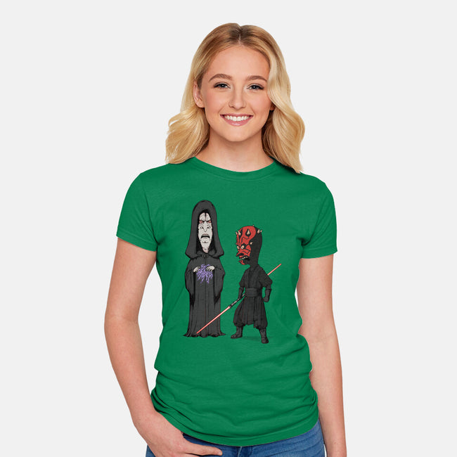 Stupid Darkside-Womens-Fitted-Tee-pigboom