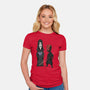 Stupid Darkside-Womens-Fitted-Tee-pigboom