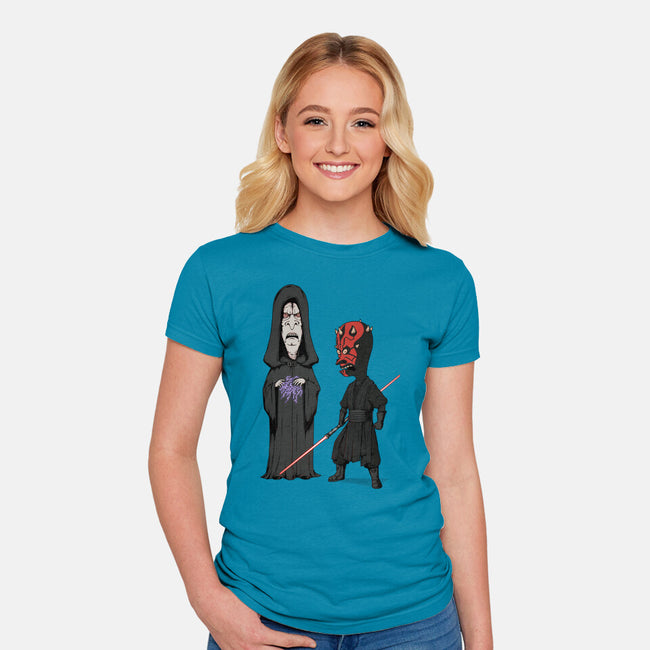 Stupid Darkside-Womens-Fitted-Tee-pigboom