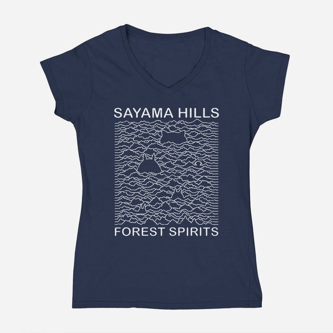 Forest Pleasures-Womens-V-Neck-Tee-pigboom