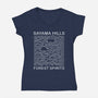 Forest Pleasures-Womens-V-Neck-Tee-pigboom