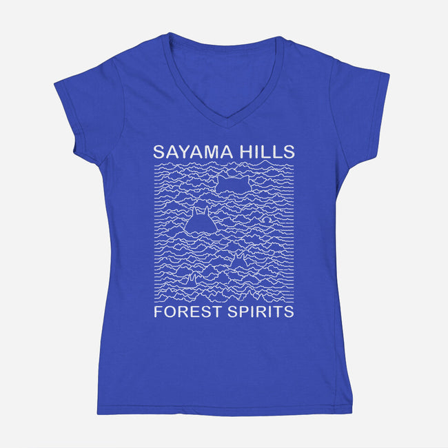 Forest Pleasures-Womens-V-Neck-Tee-pigboom