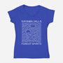 Forest Pleasures-Womens-V-Neck-Tee-pigboom