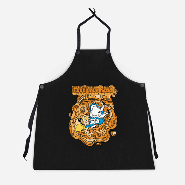 Feed Your Head-Unisex-Kitchen-Apron-imisko