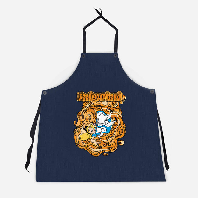 Feed Your Head-Unisex-Kitchen-Apron-imisko