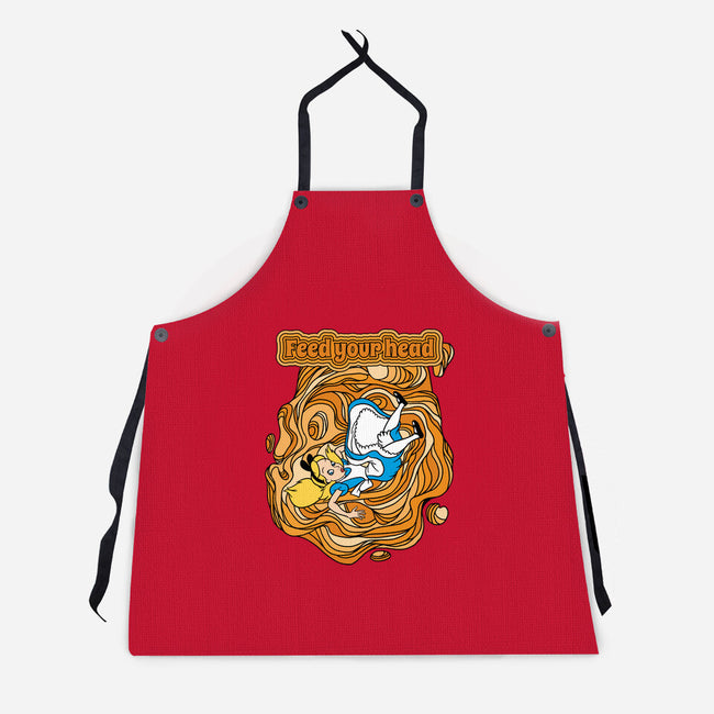 Feed Your Head-Unisex-Kitchen-Apron-imisko