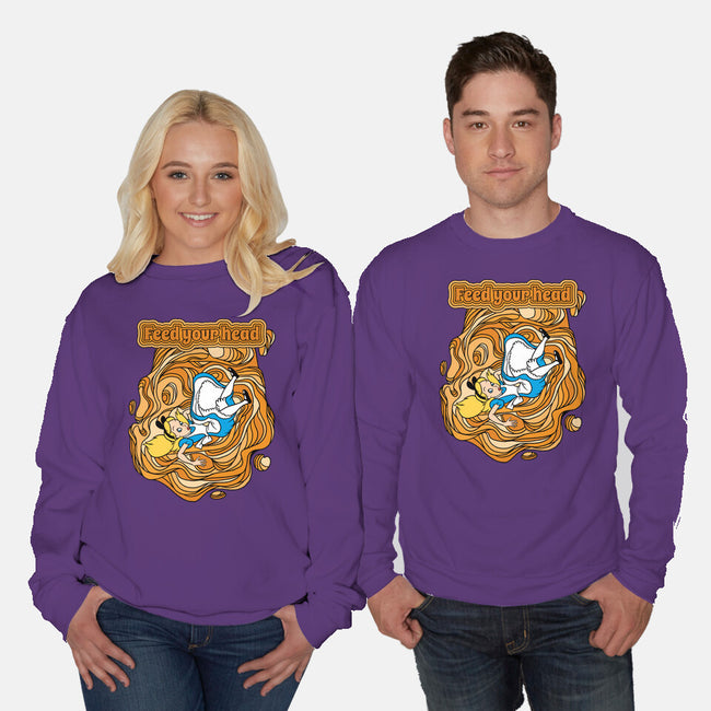 Feed Your Head-Unisex-Crew Neck-Sweatshirt-imisko