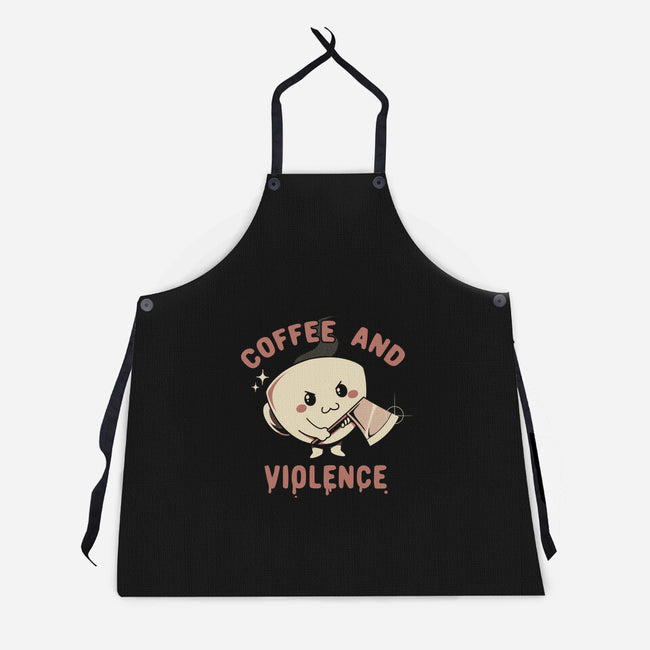Coffee And Violence-Unisex-Kitchen-Apron-tobefonseca