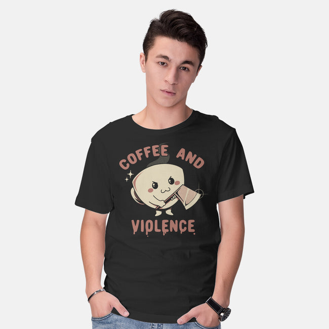 Coffee And Violence-Mens-Basic-Tee-tobefonseca
