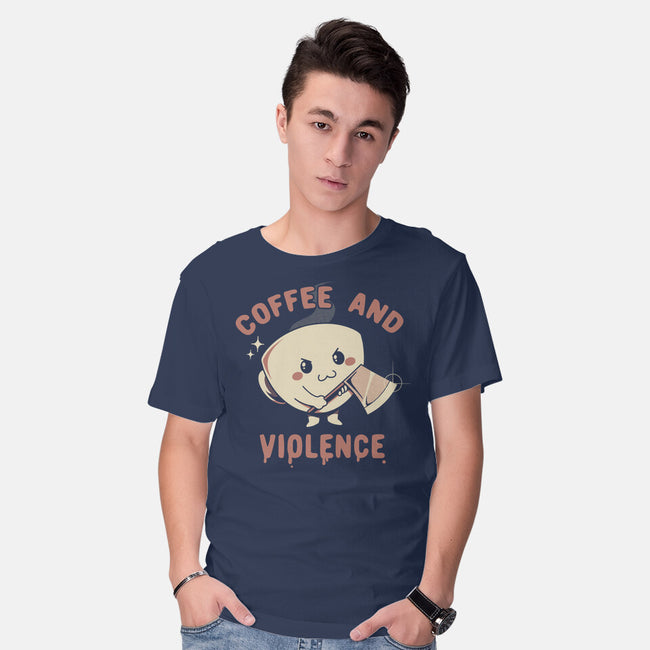 Coffee And Violence-Mens-Basic-Tee-tobefonseca