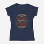 You Must Change With Them-Womens-V-Neck-Tee-tobefonseca
