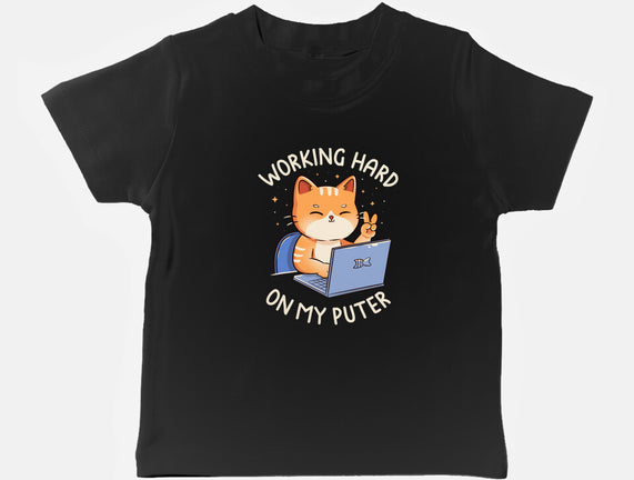 Working Hard On My Puter
