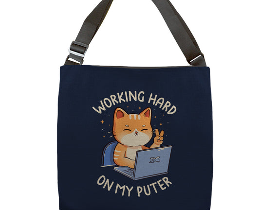 Working Hard On My Puter