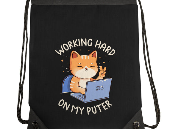 Working Hard On My Puter