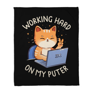 Working Hard On My Puter