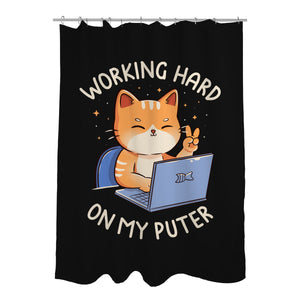 Working Hard On My Puter