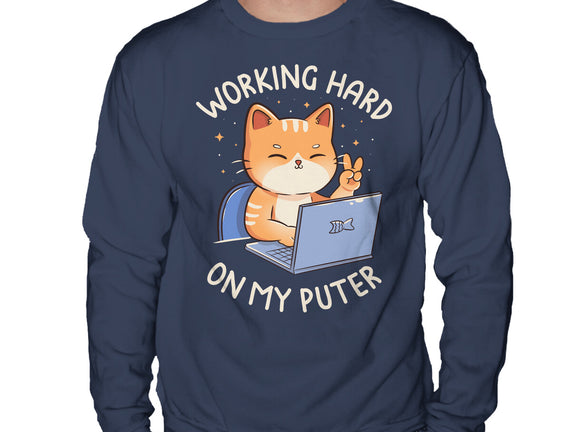 Working Hard On My Puter