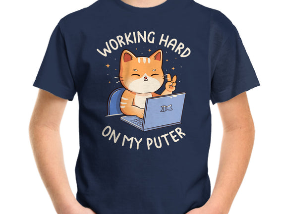 Working Hard On My Puter