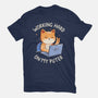 Working Hard On My Puter-Mens-Basic-Tee-tobefonseca