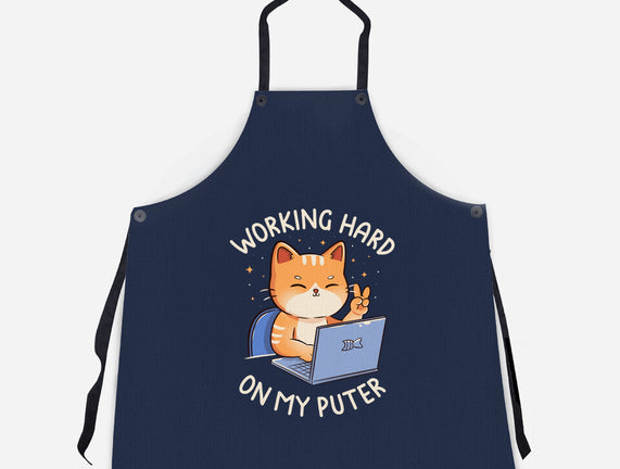 Working Hard On My Puter