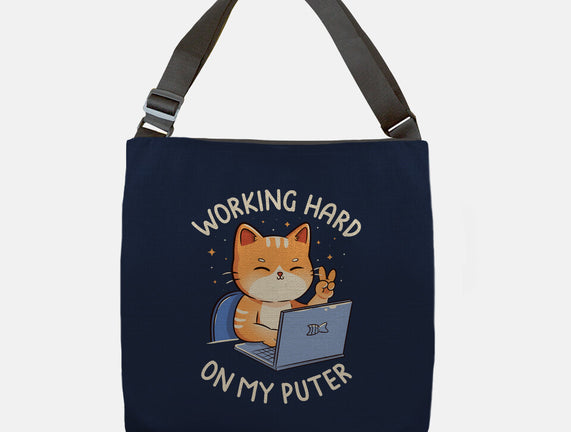 Working Hard On My Puter
