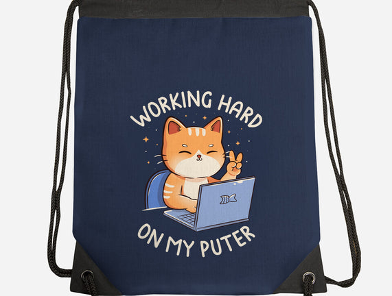 Working Hard On My Puter