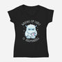 Waking Up Early Is Abominable-Womens-V-Neck-Tee-tobefonseca