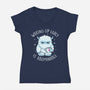 Waking Up Early Is Abominable-Womens-V-Neck-Tee-tobefonseca