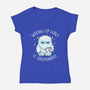Waking Up Early Is Abominable-Womens-V-Neck-Tee-tobefonseca