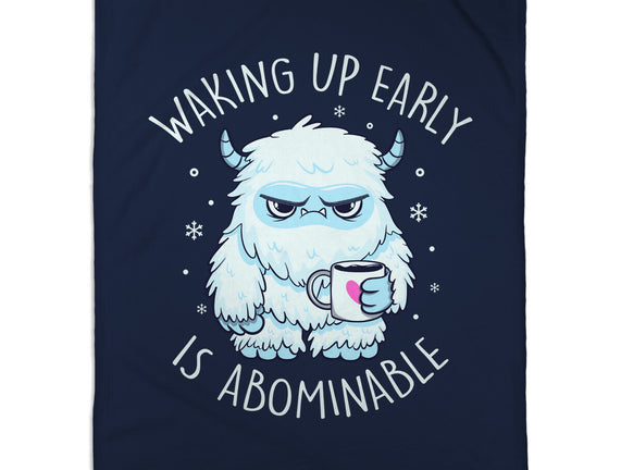 Waking Up Early Is Abominable