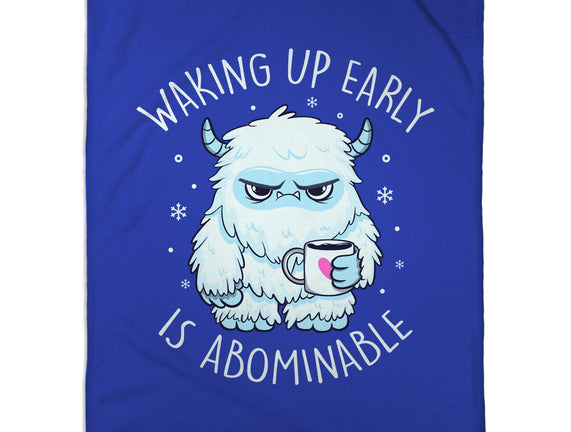 Waking Up Early Is Abominable