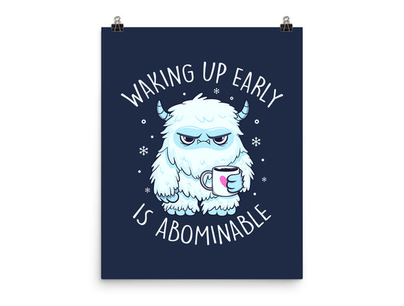 Waking Up Early Is Abominable
