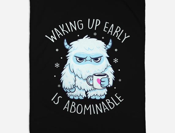 Waking Up Early Is Abominable