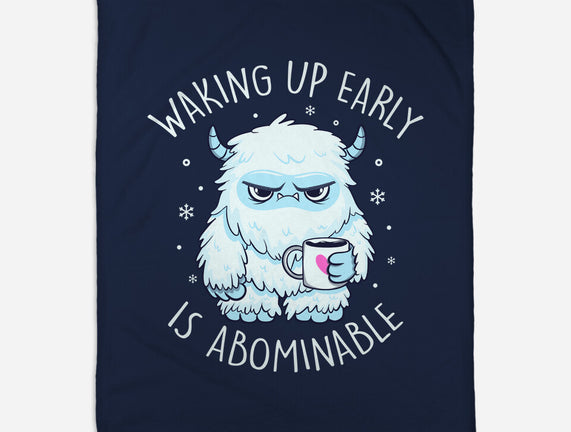 Waking Up Early Is Abominable