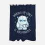 Waking Up Early Is Abominable-None-Polyester-Shower Curtain-tobefonseca
