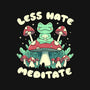 Less Hate Meditate-Unisex-Zip-Up-Sweatshirt-tobefonseca