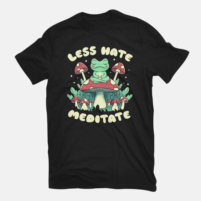 Less Hate Meditate-Unisex-Basic-Tee-tobefonseca