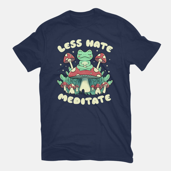 Less Hate Meditate-Unisex-Basic-Tee-tobefonseca