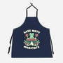 Less Hate Meditate-Unisex-Kitchen-Apron-tobefonseca