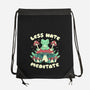 Less Hate Meditate-None-Drawstring-Bag-tobefonseca