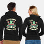 Less Hate Meditate-Unisex-Zip-Up-Sweatshirt-tobefonseca
