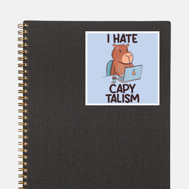 I Hate CapyTalism-None-Glossy-Sticker-tobefonseca