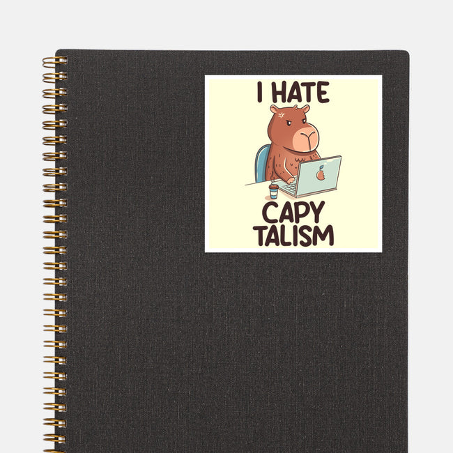I Hate CapyTalism-None-Glossy-Sticker-tobefonseca