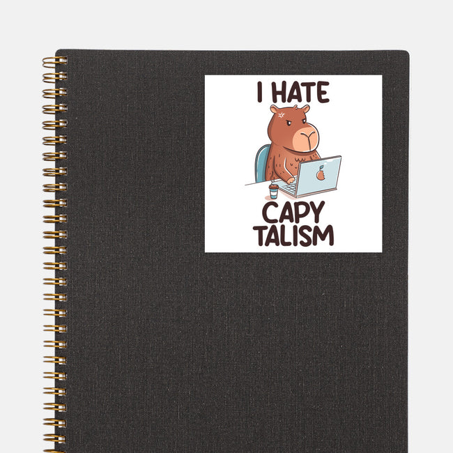 I Hate CapyTalism-None-Glossy-Sticker-tobefonseca