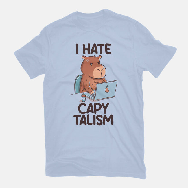 I Hate CapyTalism-Mens-Heavyweight-Tee-tobefonseca
