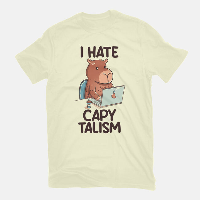 I Hate CapyTalism-Mens-Basic-Tee-tobefonseca